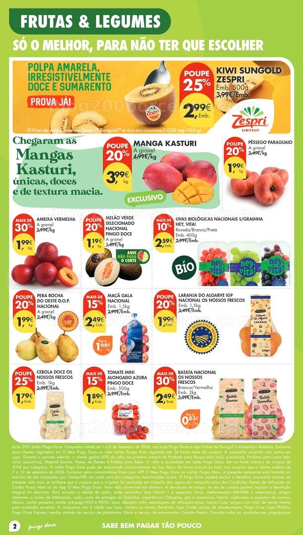 Antevisão Folheto PINGO DOCE Madeira Promoções de 1 a 7 setembro
