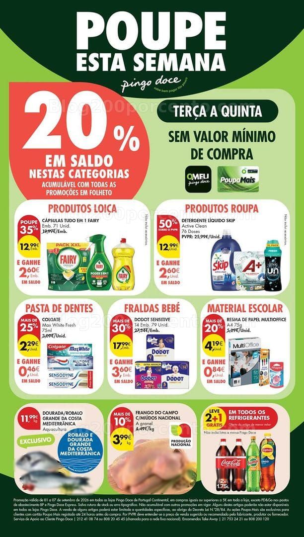 Antevisão Folheto PINGO DOCE Promoções de 1 a 7 setembro - Edição Digital