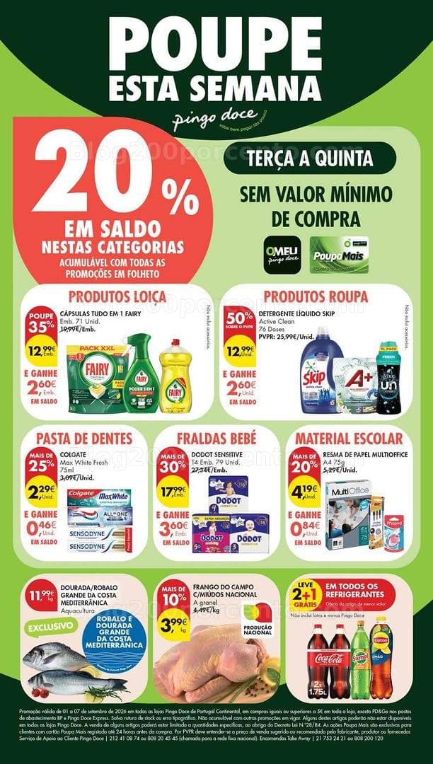Antevisão Folheto PINGO DOCE Promoções de 1 a 7 setembro - Edição Digital