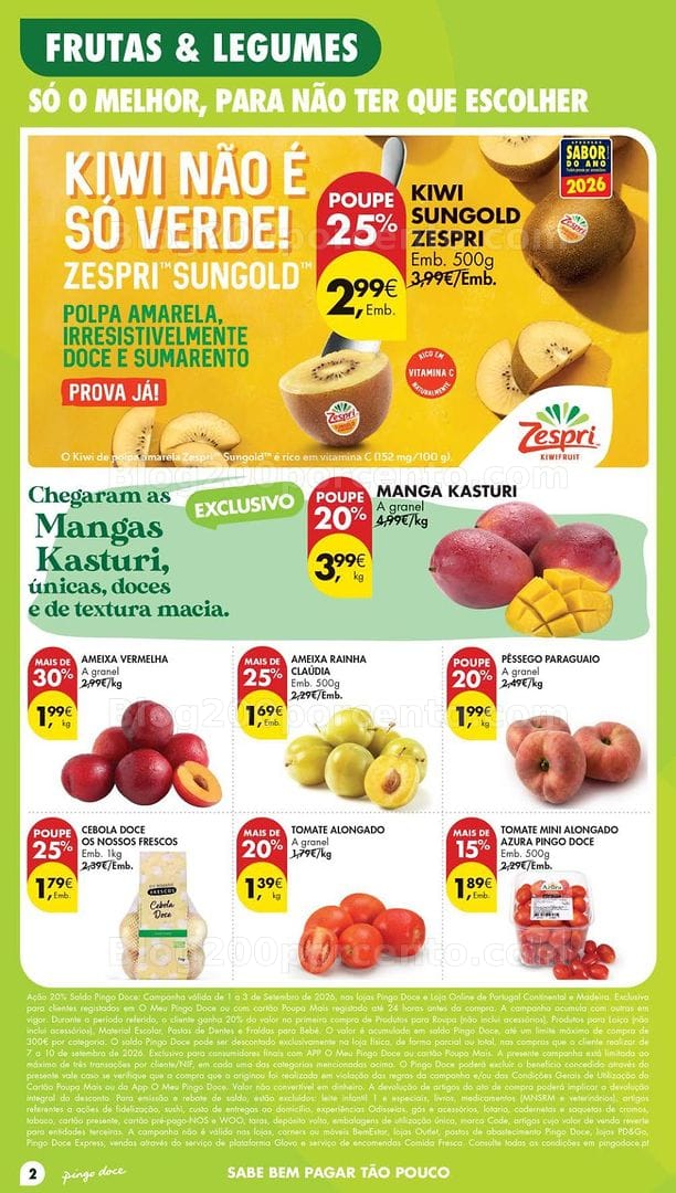 Antevisão Folheto PINGO DOCE Lojas Pequenas Promoções de 1 a 7 setembro