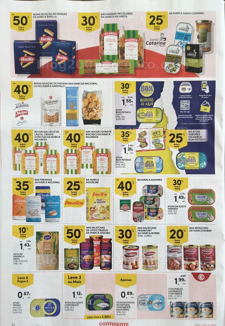Antevisão Folheto CONTINENTE Promoções de 1 a 7 setembro