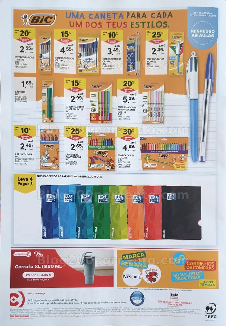 Antevisão Folheto CONTINENTE Bazar Promoções de 1 a 7 setembro