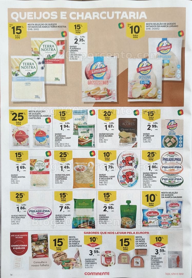 Antevisão Folheto CONTINENTE Promoções de 18 a 24 agosto
