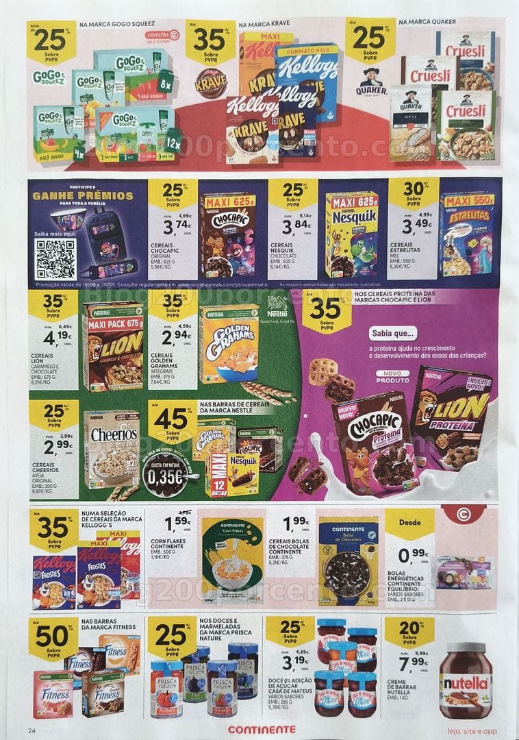 Antevisão Folheto CONTINENTE Promoções de 18 a 24 agosto