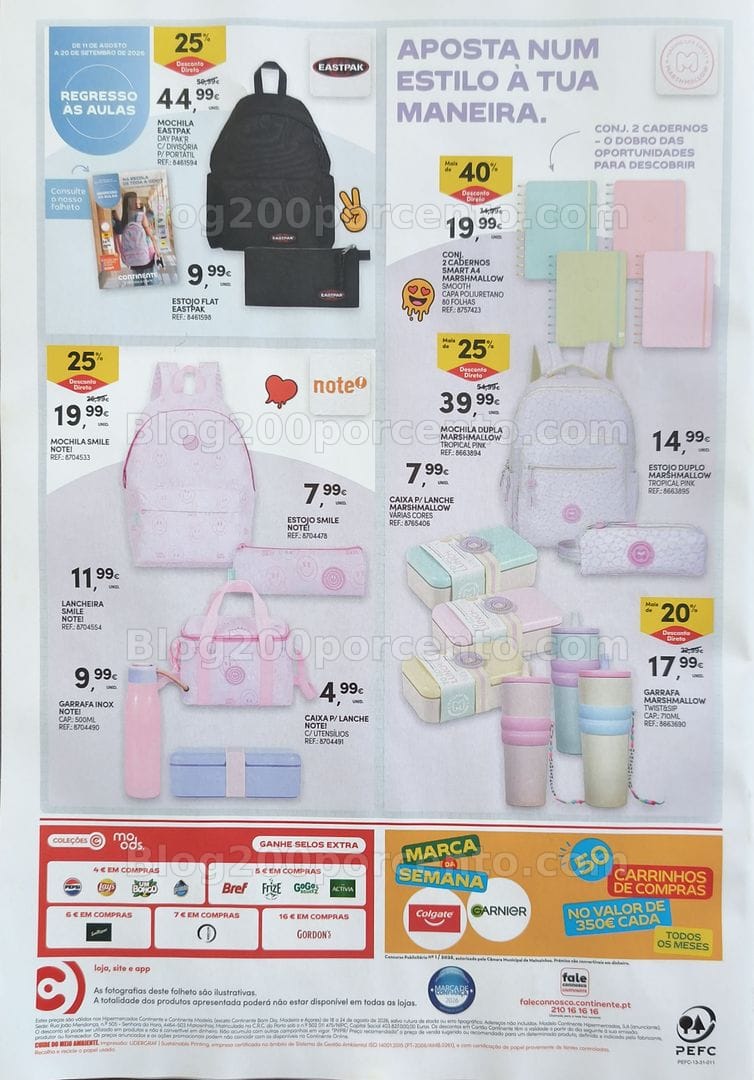 Antevisão Folheto CONTINENTE Bazar Promoções de 18 a 24 agosto