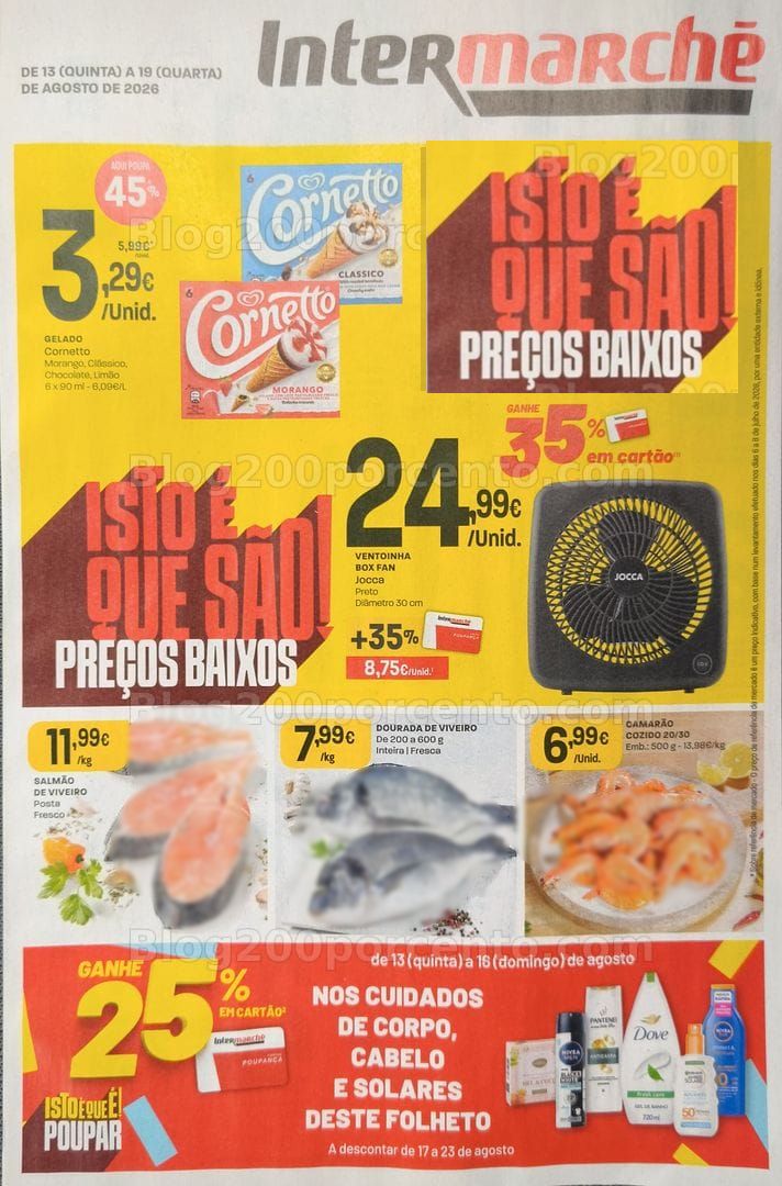 Antevisão Folheto INTERMARCHÉ Promoções de 13 a 19 agosto