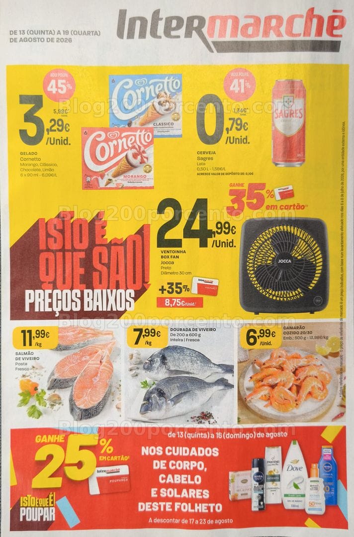 Antevisão Folheto INTERMARCHÉ Promoções de 13 a 19 agosto