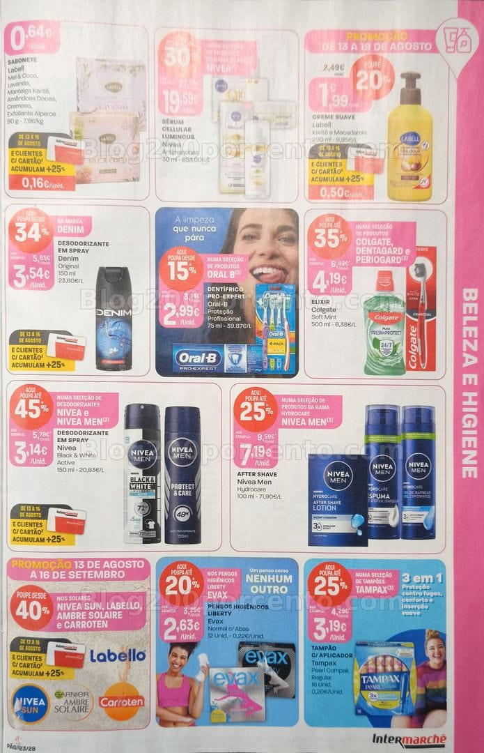 Antevisão Folheto INTERMARCHÉ Promoções de 13 a 19 agosto