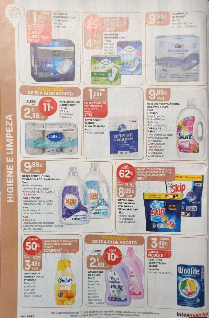 Antevisão Folheto INTERMARCHÉ Promoções de 13 a 19 agosto