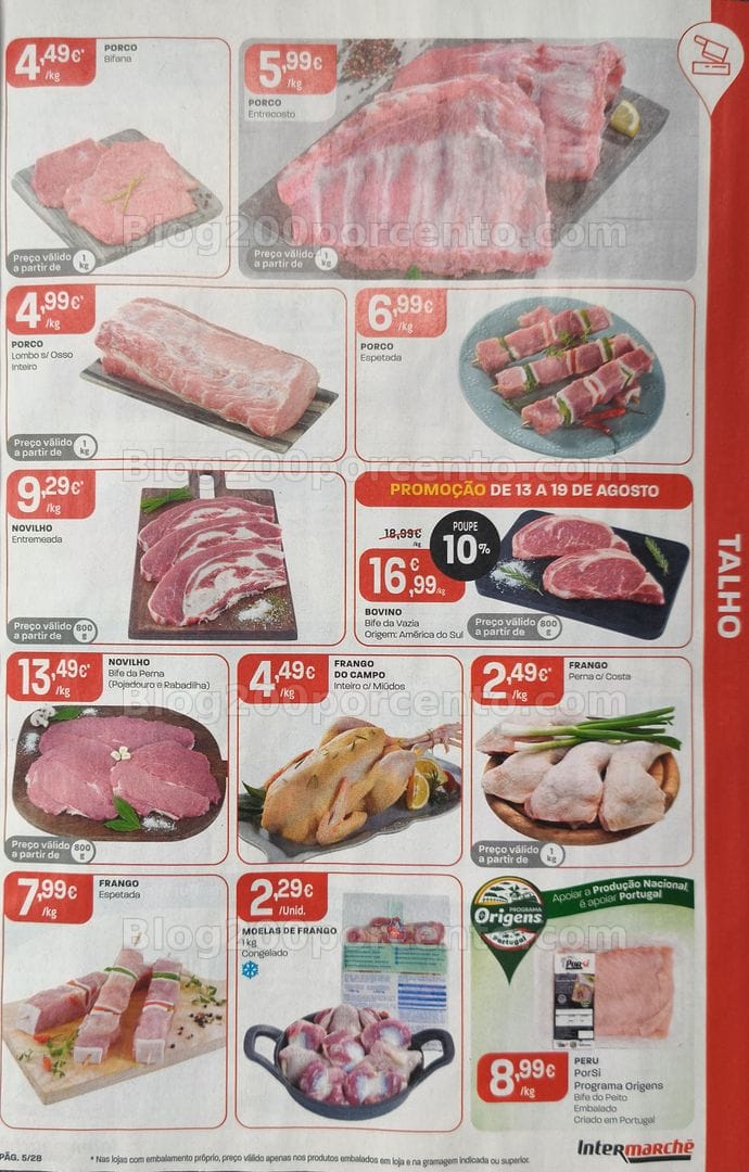 Antevisão Folheto INTERMARCHÉ Promoções de 13 a 19 agosto