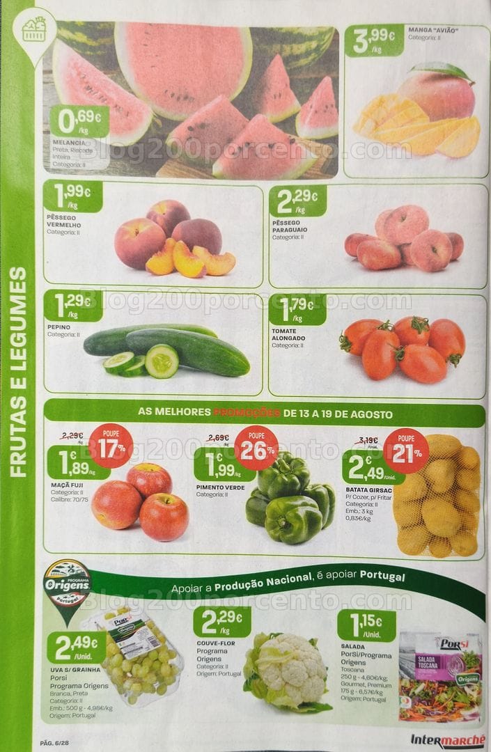 Antevisão Folheto INTERMARCHÉ Promoções de 13 a 19 agosto