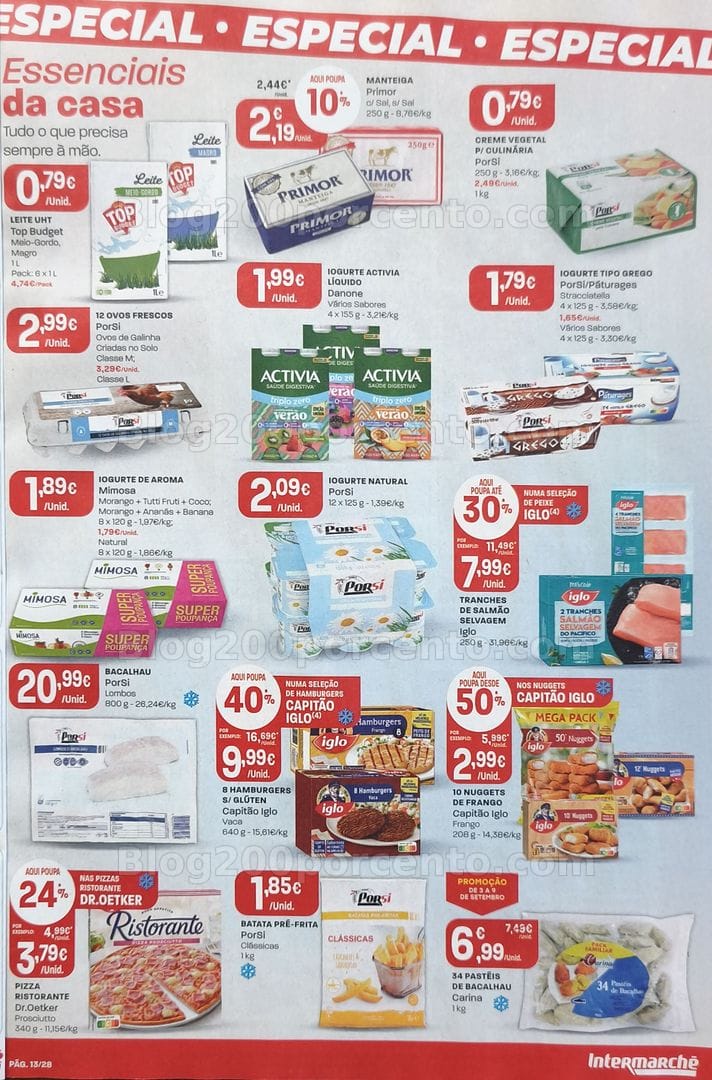 Antevisão Folheto INTERMARCHÉ Promoções de 3 a 9 setembro