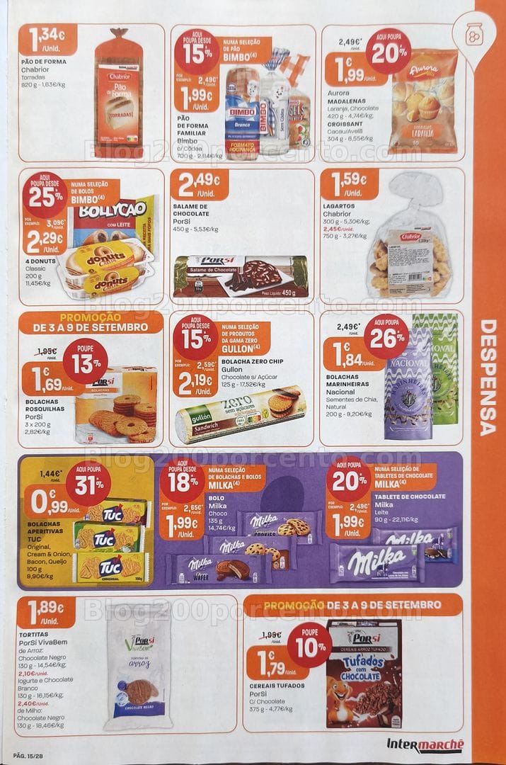 Antevisão Folheto INTERMARCHÉ Promoções de 3 a 9 setembro
