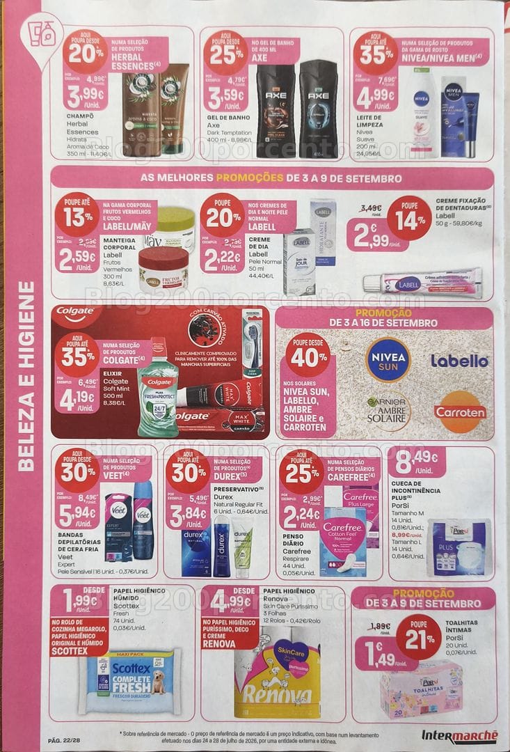 Antevisão Folheto INTERMARCHÉ Promoções de 3 a 9 setembro