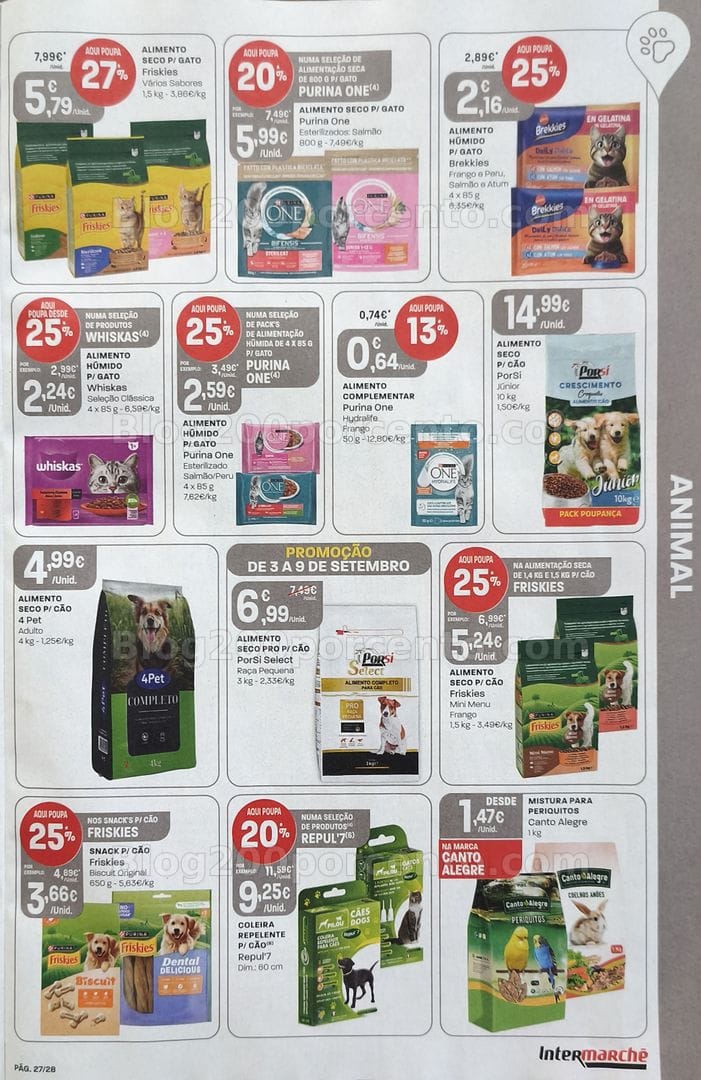 Antevisão Folheto INTERMARCHÉ Promoções de 3 a 9 setembro