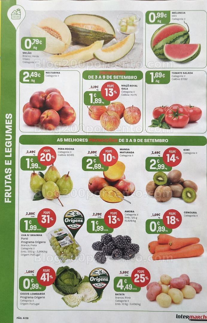 Antevisão Folheto INTERMARCHÉ Promoções de 3 a 9 setembro