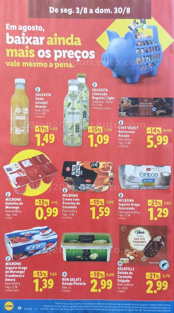 Antevisão Folheto LIDL Promoções de 17 a 23 agosto