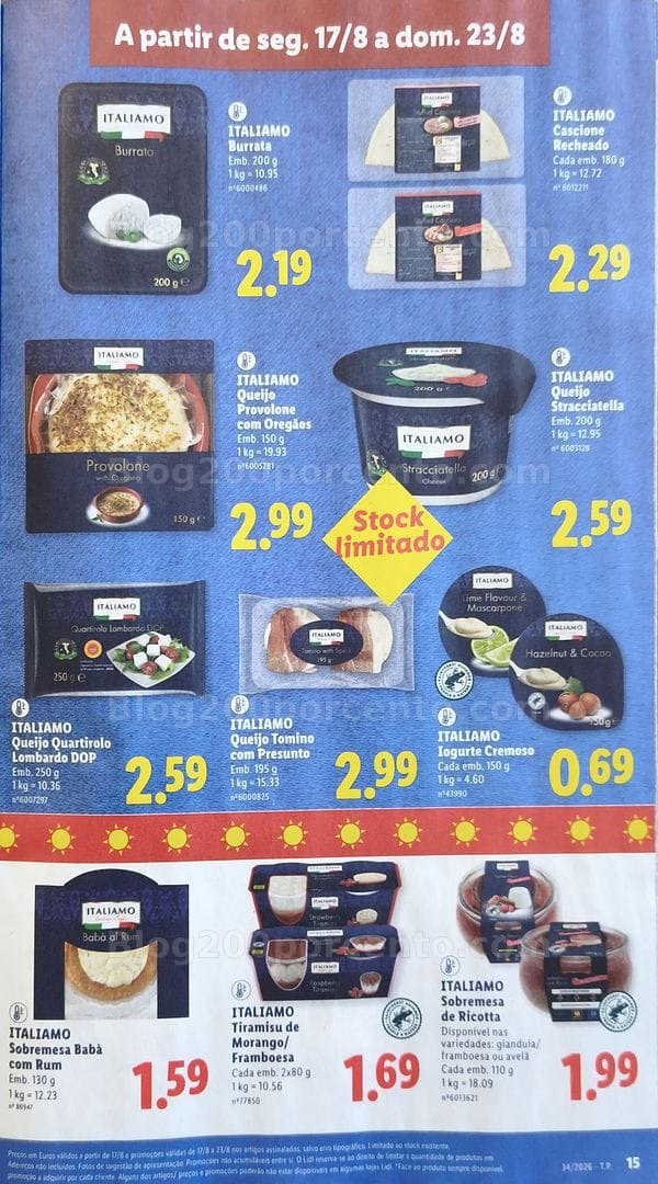 Antevisão Folheto LIDL Promoções de 17 a 23 agosto