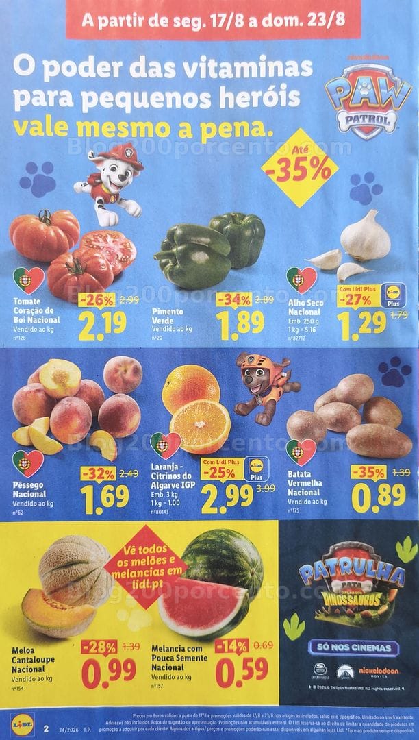 Antevisão Folheto LIDL Promoções de 17 a 23 agosto