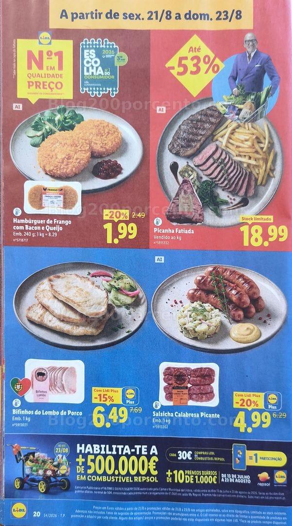 Antevisão Folheto LIDL Promoções de 17 a 23 agosto