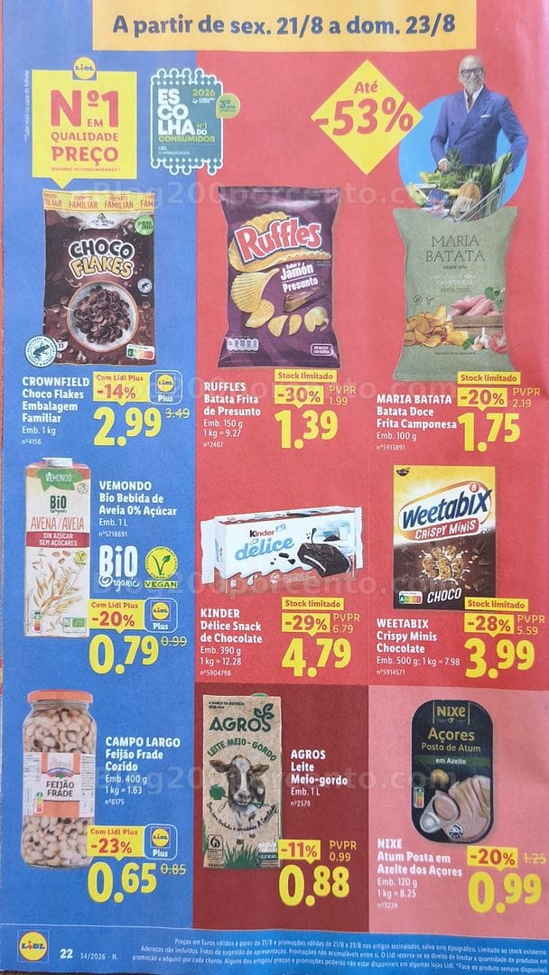 Antevisão Folheto LIDL Promoções de 17 a 23 agosto