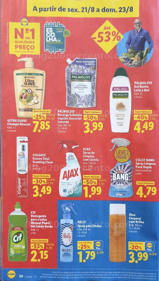 Antevisão Folheto LIDL Promoções de 17 a 23 agosto
