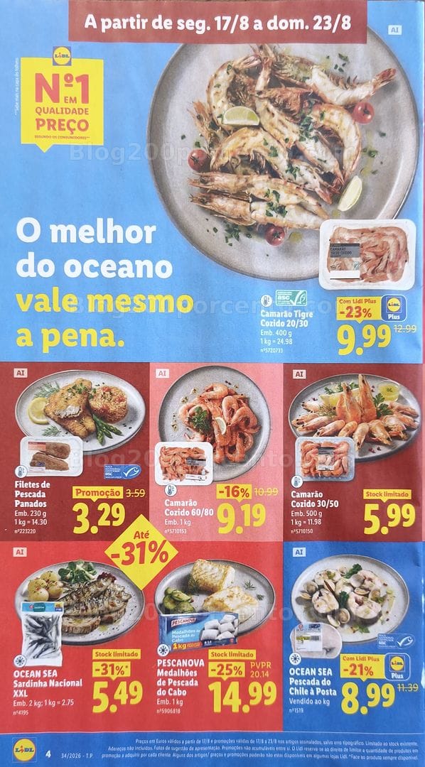 Antevisão Folheto LIDL Promoções de 17 a 23 agosto