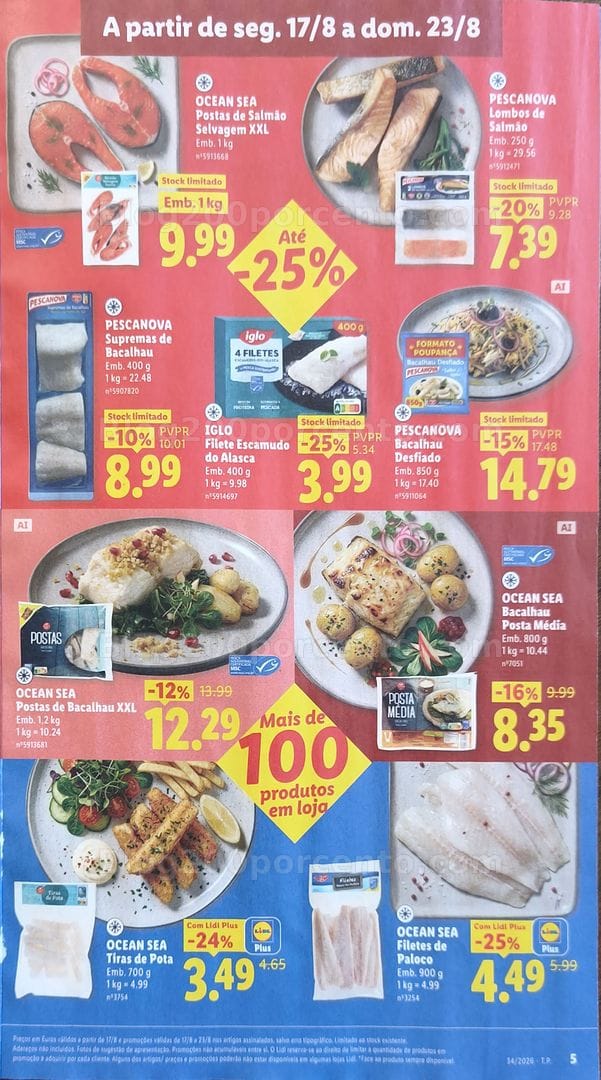 Antevisão Folheto LIDL Promoções de 17 a 23 agosto