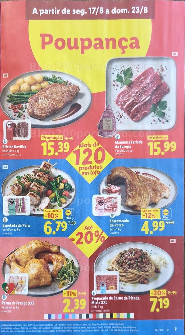 Antevisão Folheto LIDL Promoções de 17 a 23 agosto