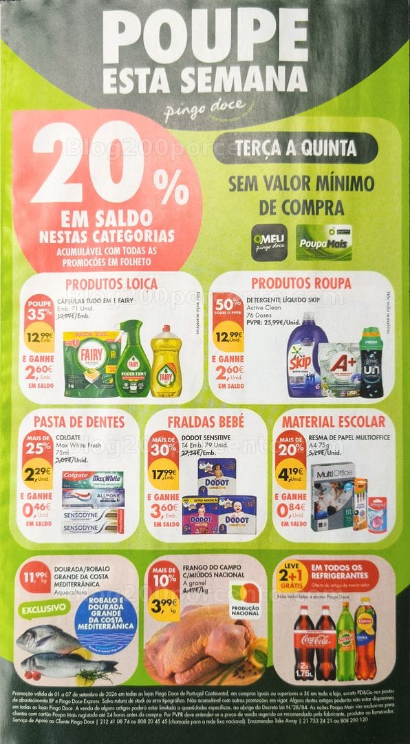Antevisão Folheto PINGO DOCE Promoções de 1 a 7 setembro
