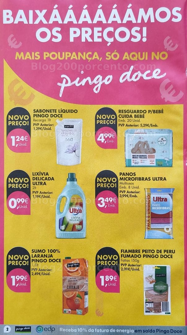 Antevisão Folheto PINGO DOCE Baixa de Preços Promoções de 11 a 17 agosto