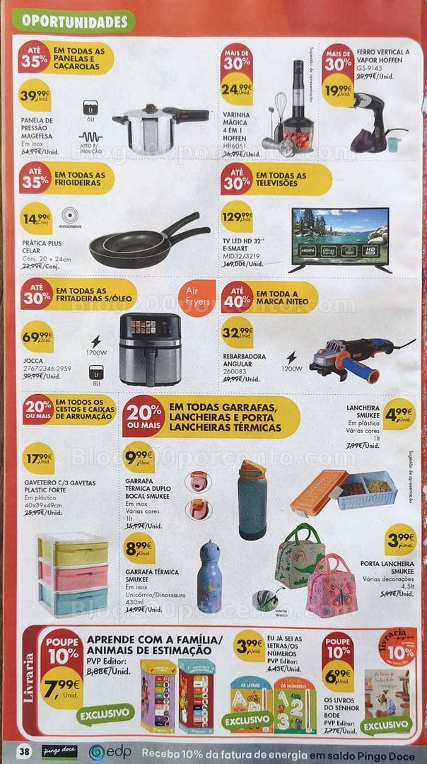 Antevisão Folheto PINGO DOCE Bazar Oportunidades Promoções de 11 a 17 agosto