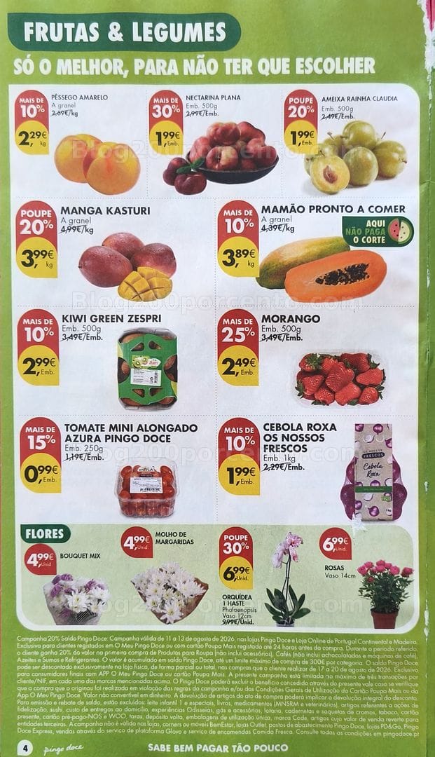 Antevisão Folheto PINGO DOCE Promoções de 11 a 17 agosto