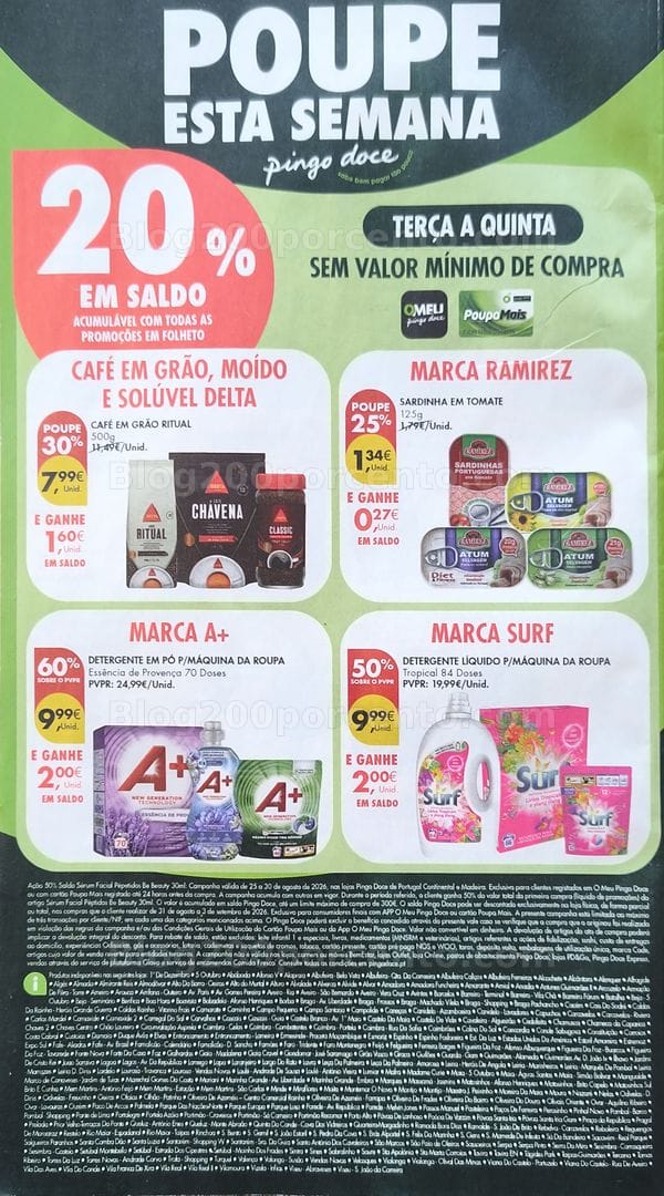Antevisão Folheto PINGO DOCE Promoções de 25 a 31 agosto