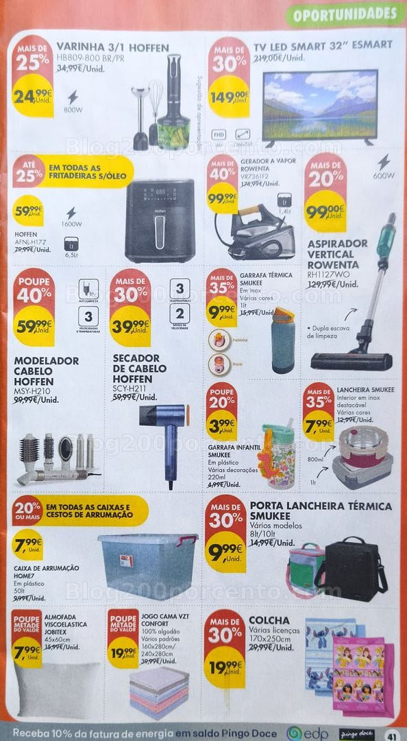 Antevisão Folheto PINGO DOCE Bazar Promoções de 4 a 10 agosto