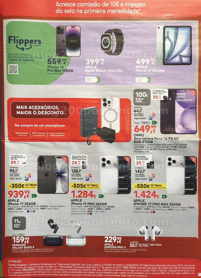 Antevisão Folheto WORTEN Promoções de 5 a 17 agosto