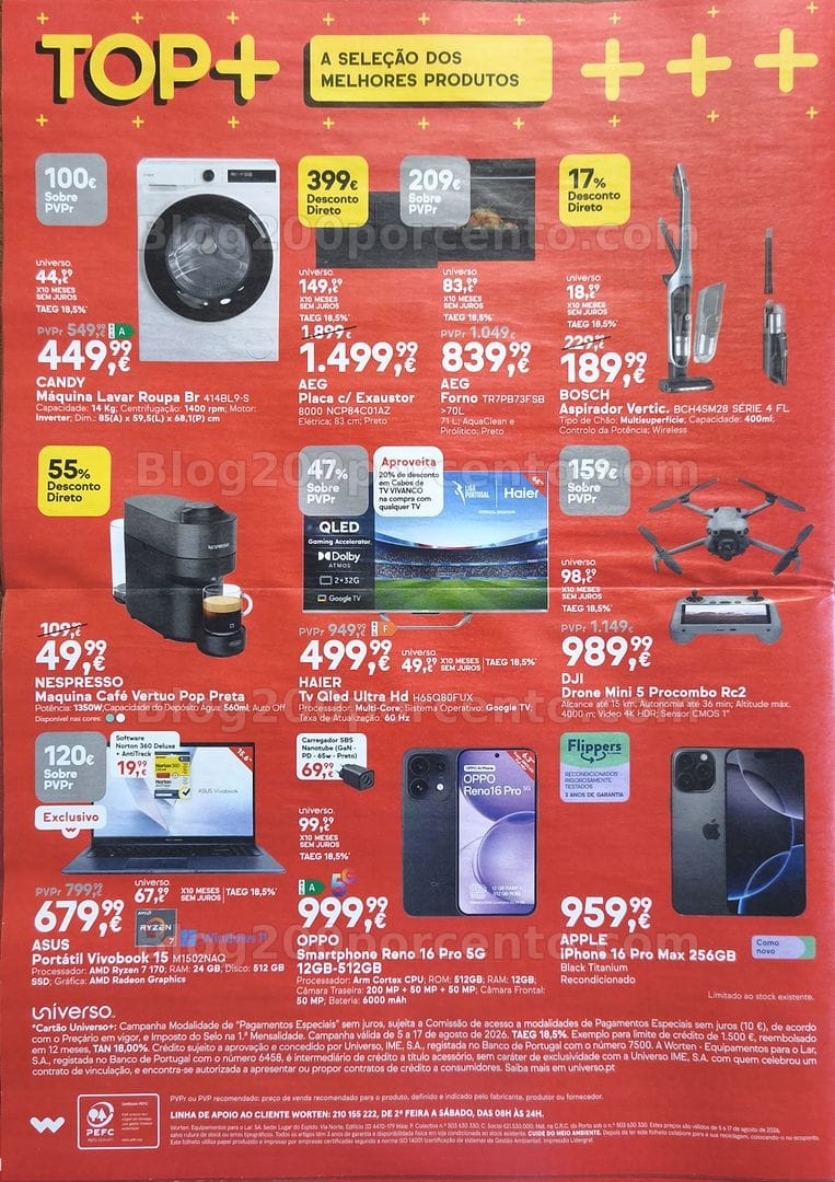 Antevisão Folheto WORTEN Promoções de 5 a 17 agosto