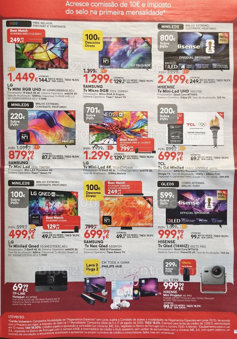 Antevisão Folheto WORTEN Promoções de 5 a 17 agosto