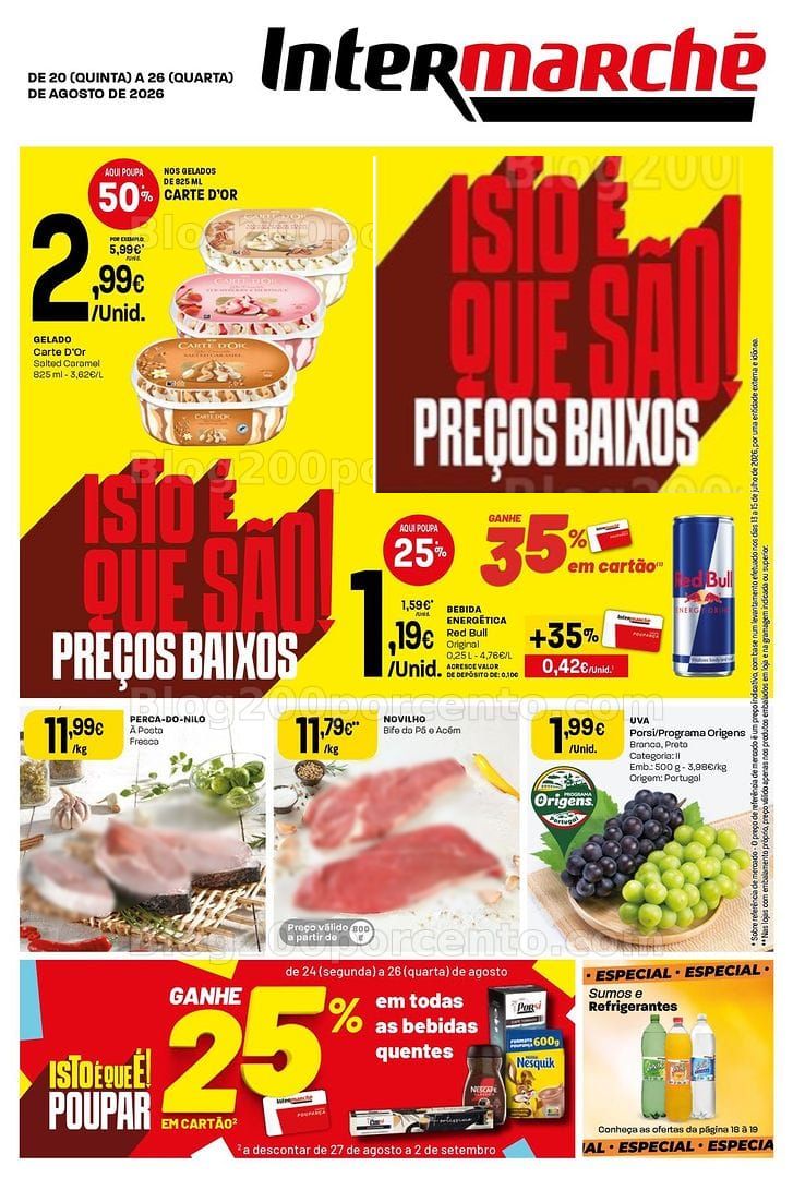 Antevisão Folheto INTERMARCHÉ Contact Promoções de 20 a 26 agosto