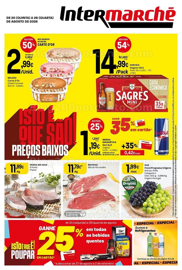Antevisão Folheto INTERMARCHÉ Contact Promoções de 20 a 26 agosto