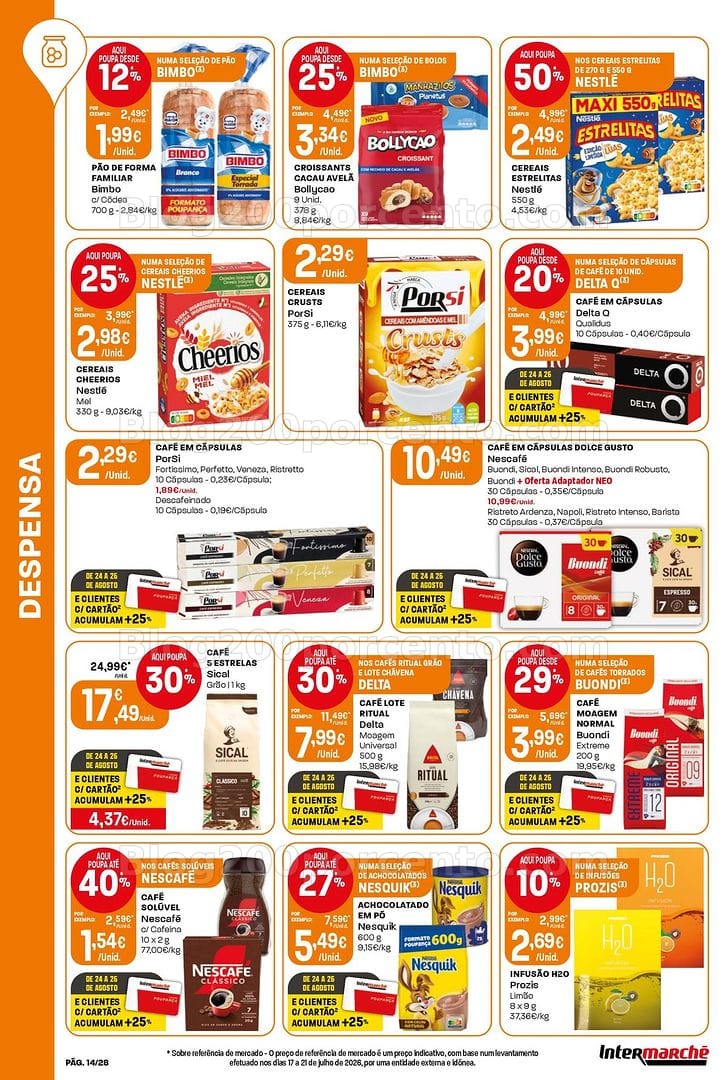 Antevisão Folheto INTERMARCHÉ Contact Promoções de 20 a 26 agosto