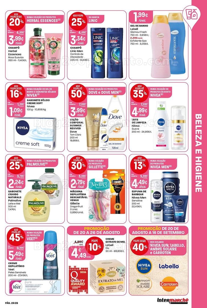 Antevisão Folheto INTERMARCHÉ Contact Promoções de 20 a 26 agosto