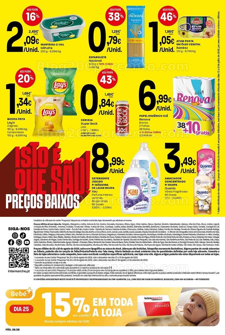 Antevisão Folheto INTERMARCHÉ Contact Promoções de 20 a 26 agosto