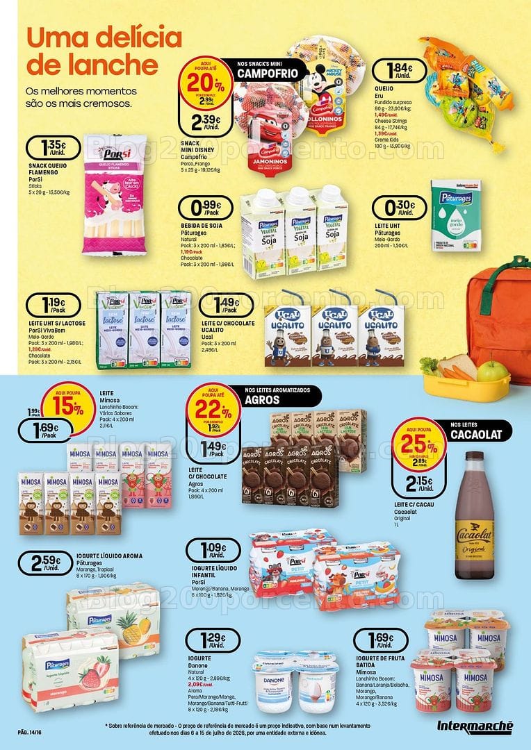 Antevisão Folheto INTERMARCHÉ Regresso às Aulas Promoções de 20 agosto a 16 setembro