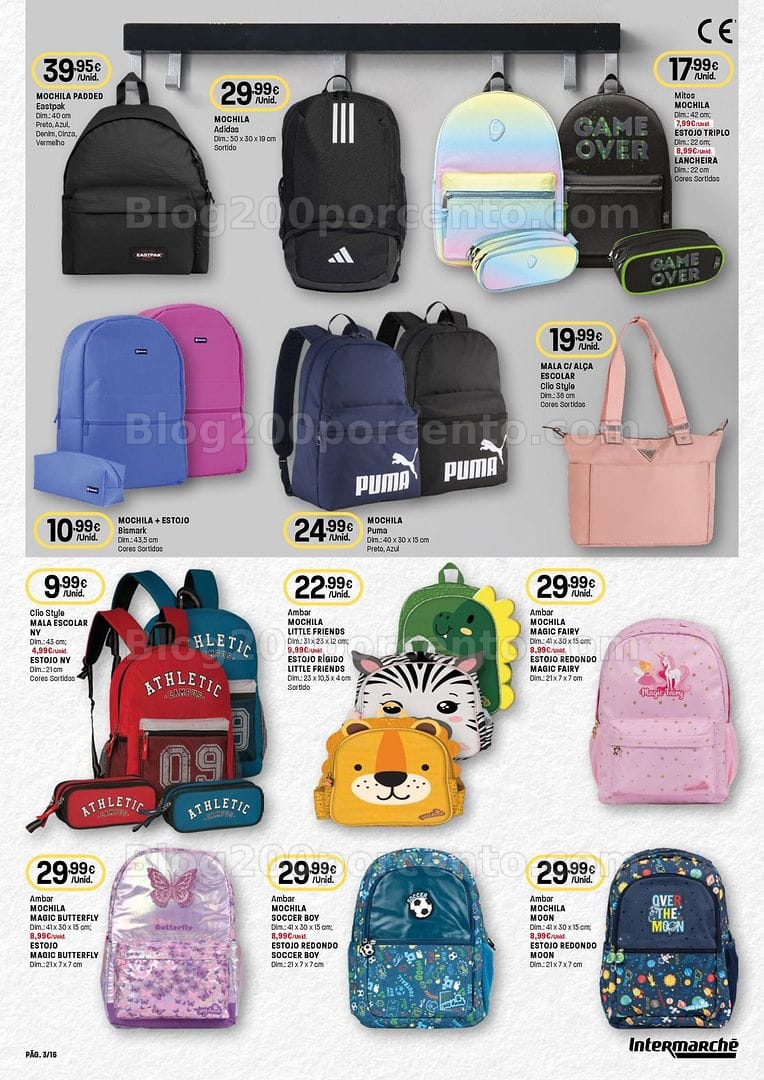 Antevisão Folheto INTERMARCHÉ Regresso às Aulas Promoções de 20 agosto a 16 setembro