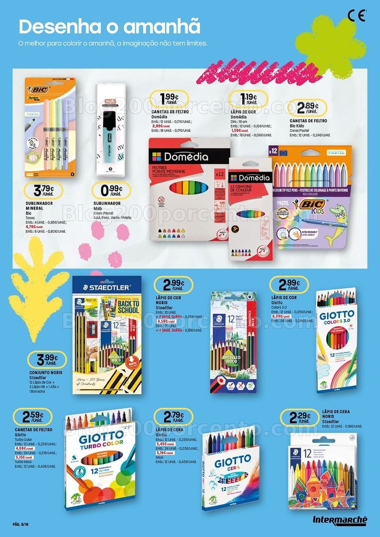 Antevisão Folheto INTERMARCHÉ Regresso às Aulas Promoções de 20 agosto a 16 setembro