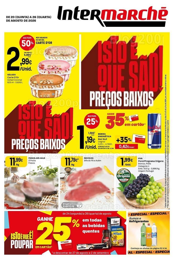 Antevisão Folheto INTERMARCHÉ Super Promoções de 20 a 26 agosto