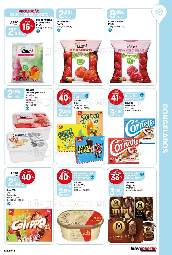 Antevisão Folheto INTERMARCHÉ Super Promoções de 20 a 26 agosto