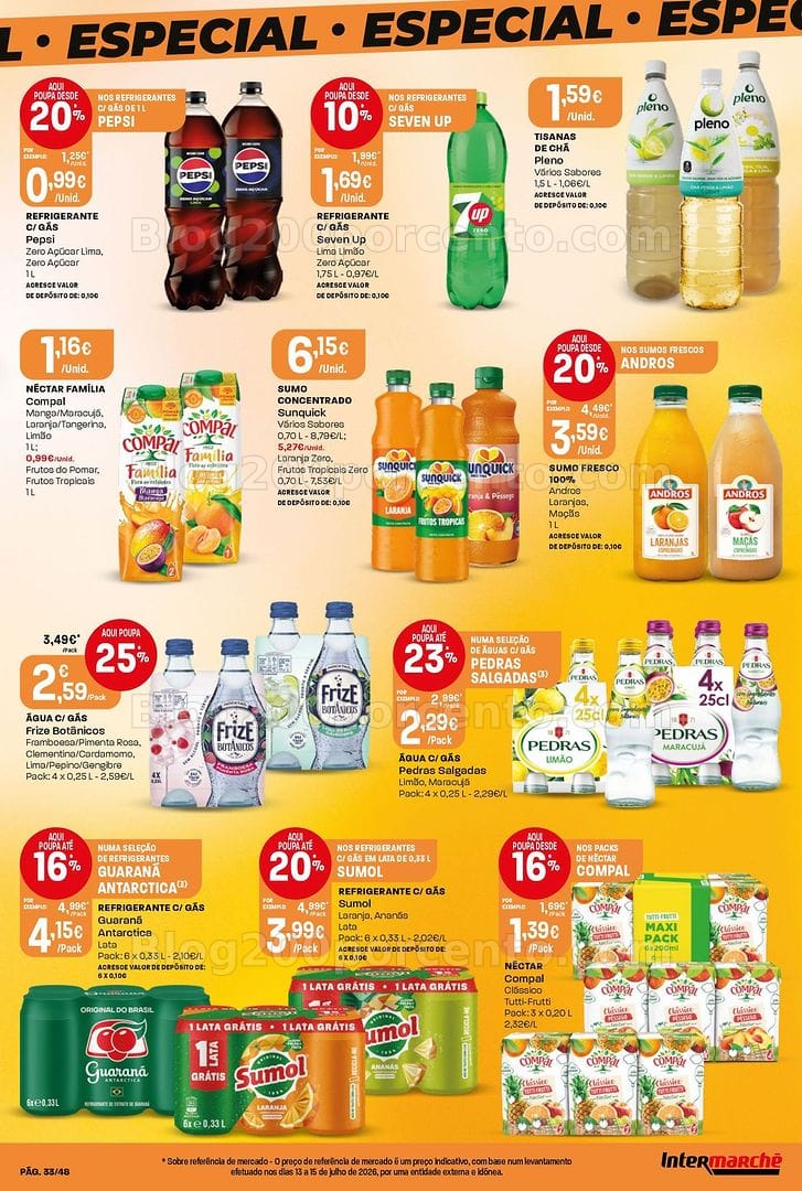Antevisão Folheto INTERMARCHÉ Super Promoções de 20 a 26 agosto