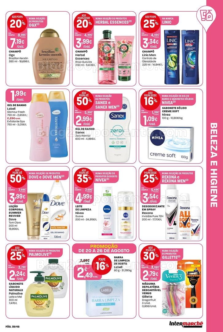 Antevisão Folheto INTERMARCHÉ Super Promoções de 20 a 26 agosto
